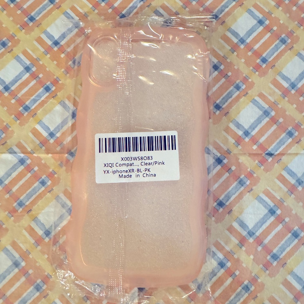 iPhone XR case NWT Wavy Translucent Pink
